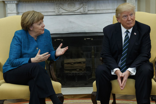 Donald Trump, Angela Merkel