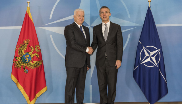 Visit to NATO by the Prime Minister of Montenegro