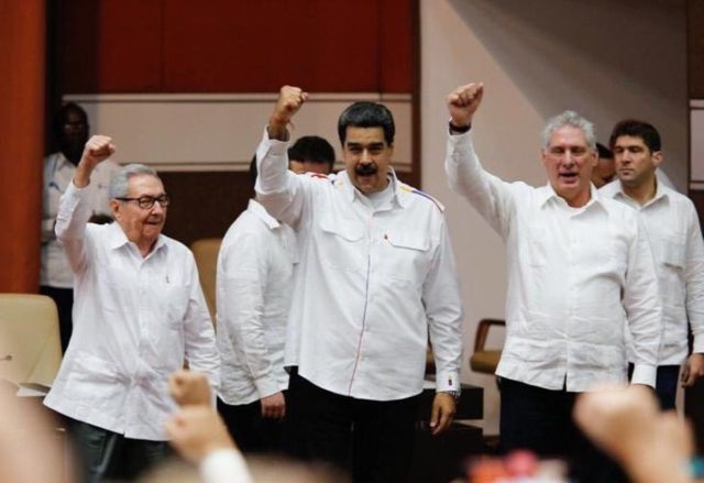 maduro, castro a díaz-canel vyzvali na boj proti imperializmu